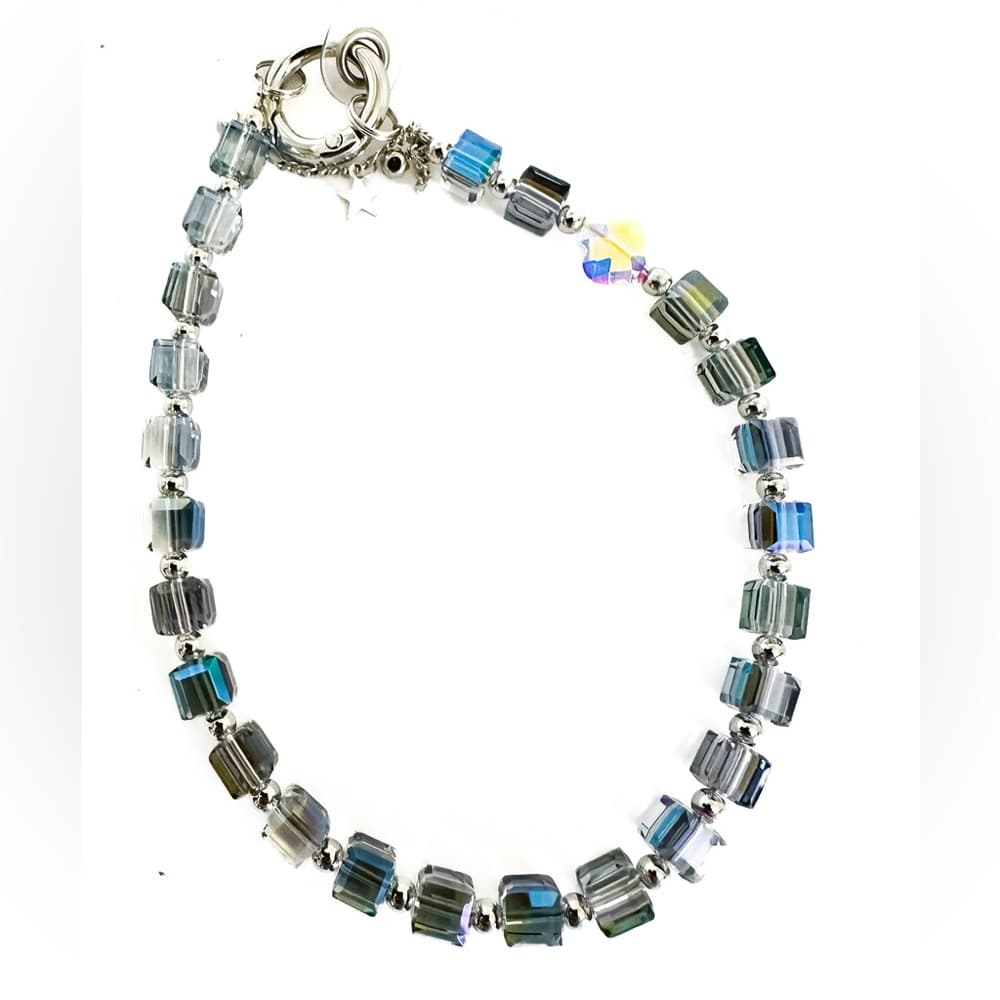 NEW Crystal Bag Charm Beaded Key Holder Bracelet Star for Purse | Gift Idea