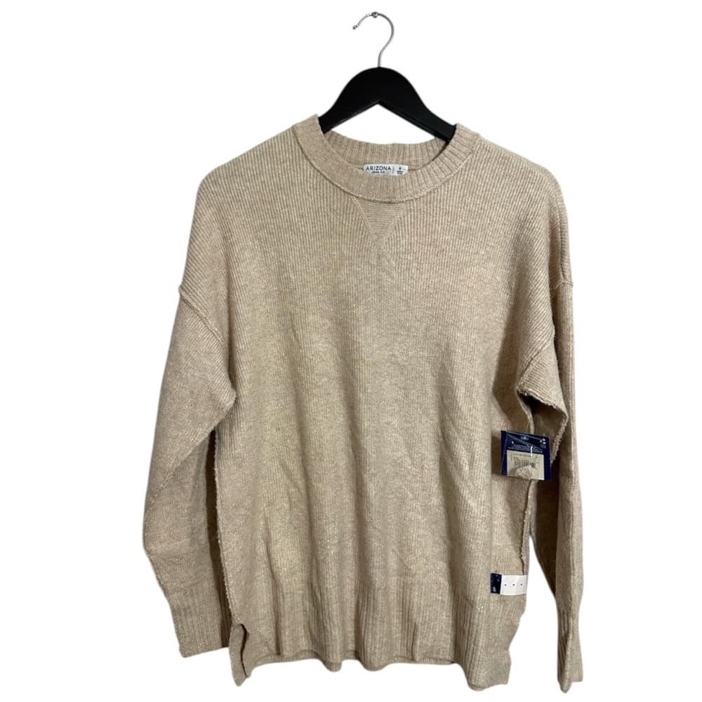 NWT Arizona Jean Co Oatmeal Heather Ribbed Knit Crewneck Sweater Small SEE NOTE - Thumbnail 12