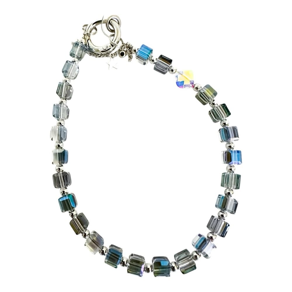 NEW Crystal Bag Charm Beaded Key Holder Bracelet Star for Purse | Gift Idea - Thumbnail 5