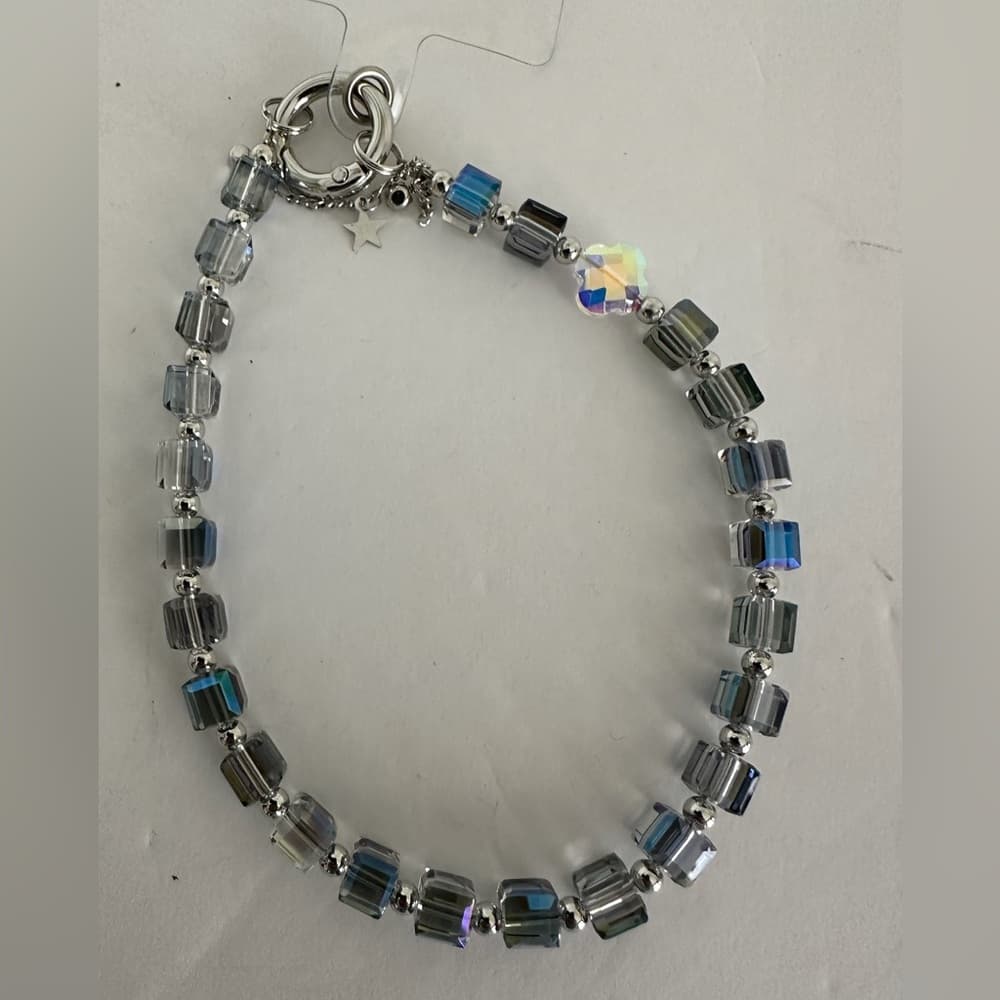 NEW Crystal Bag Charm Beaded Key Holder Bracelet Star for Purse | Gift Idea - Thumbnail 4