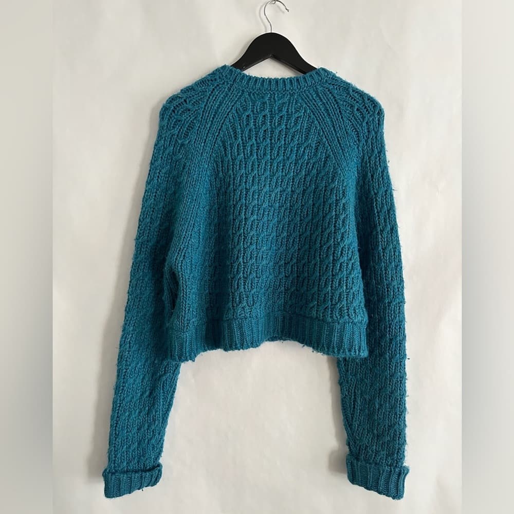 Barena Italy Golena Alpe Cable Knit Alpaca Wool Chunky Sweater SHRUNK SEE NOTES - Thumbnail 7
