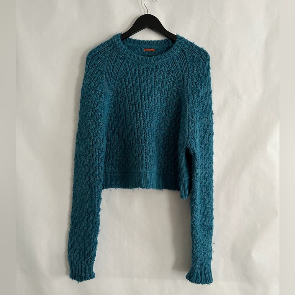 Barena Italy Golena Alpe Cable Knit Alpaca Wool Chunky Sweater SHRUNK SEE NOTES - Thumbnail 3