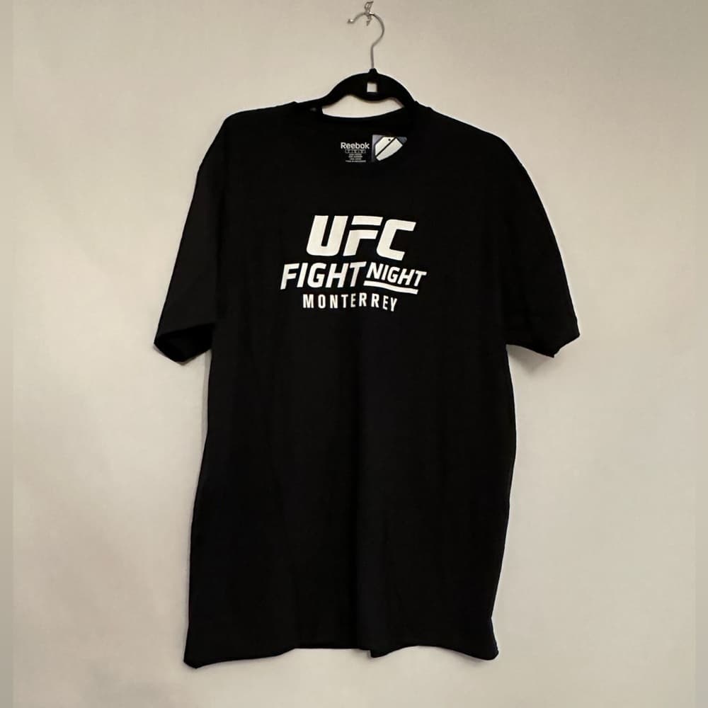 NWT Reebok x UFC Fight Night 78 Monterrey T-Shirt Deadstock Brown Gastelum Lamas