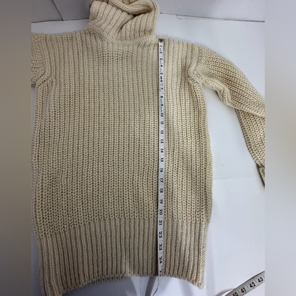 NWT The Sporting Life Vintage Irish Aran Roll Neck Sweater 38 Hand Loomed Wool - Thumbnail 12