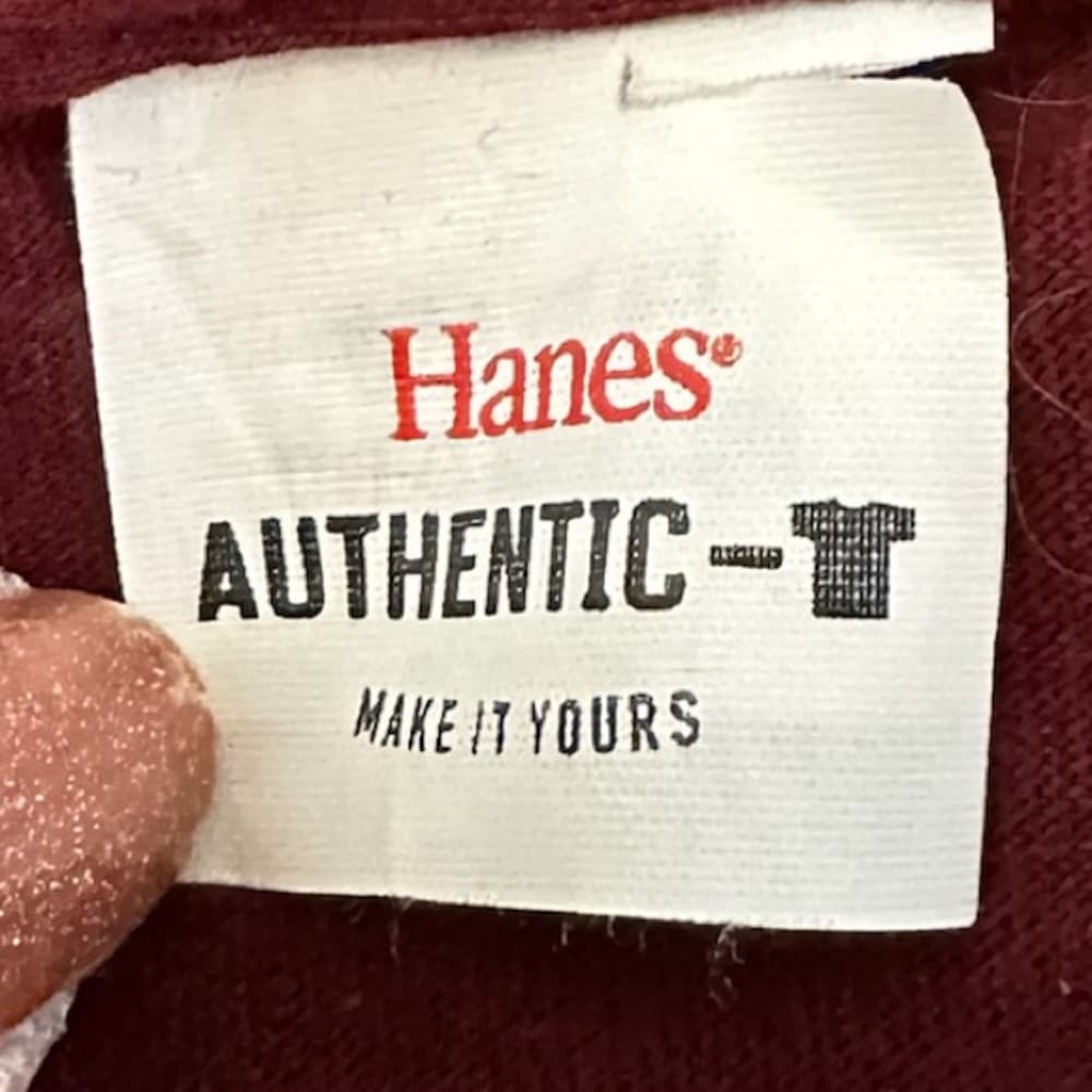 Texas A&M Graphic College Tee Maroon Hanes Authentic Vintage T Shirt Likely 2XL - Thumbnail 4