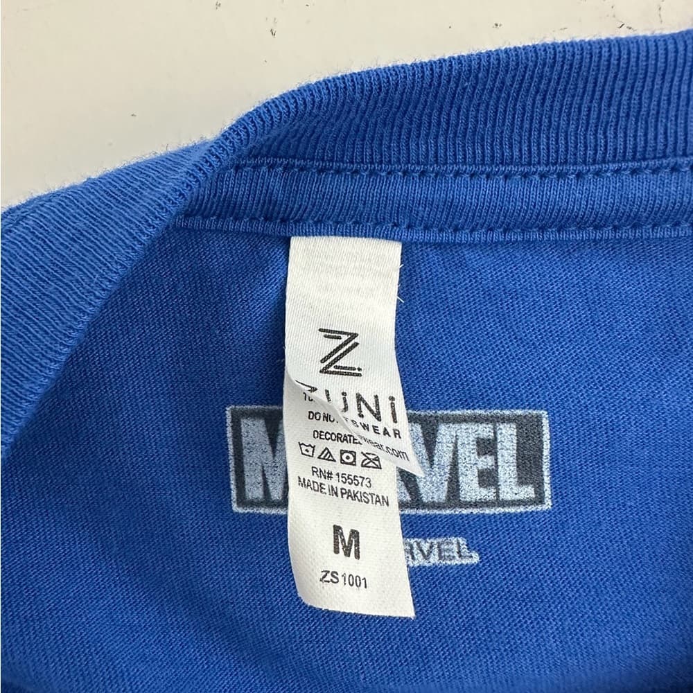 Marvel Captain America I’m A Legendary Dad Graphic Tee Blue Size Medium - Thumbnail 3