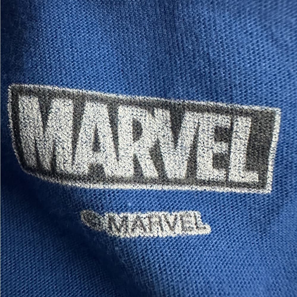 Marvel Captain America I’m A Legendary Dad Graphic Tee Blue Size Medium - Thumbnail 7