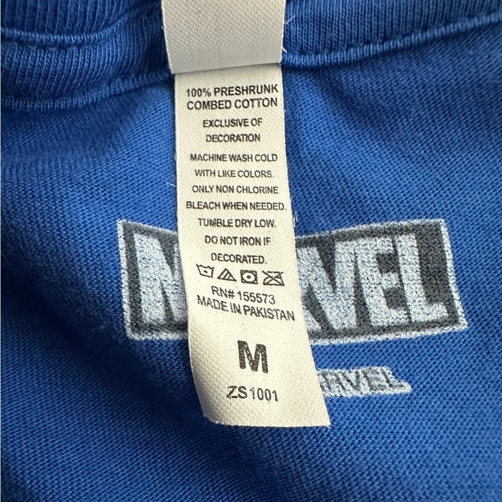 Marvel Captain America I’m A Legendary Dad Graphic Tee Blue Size Medium - Thumbnail 8