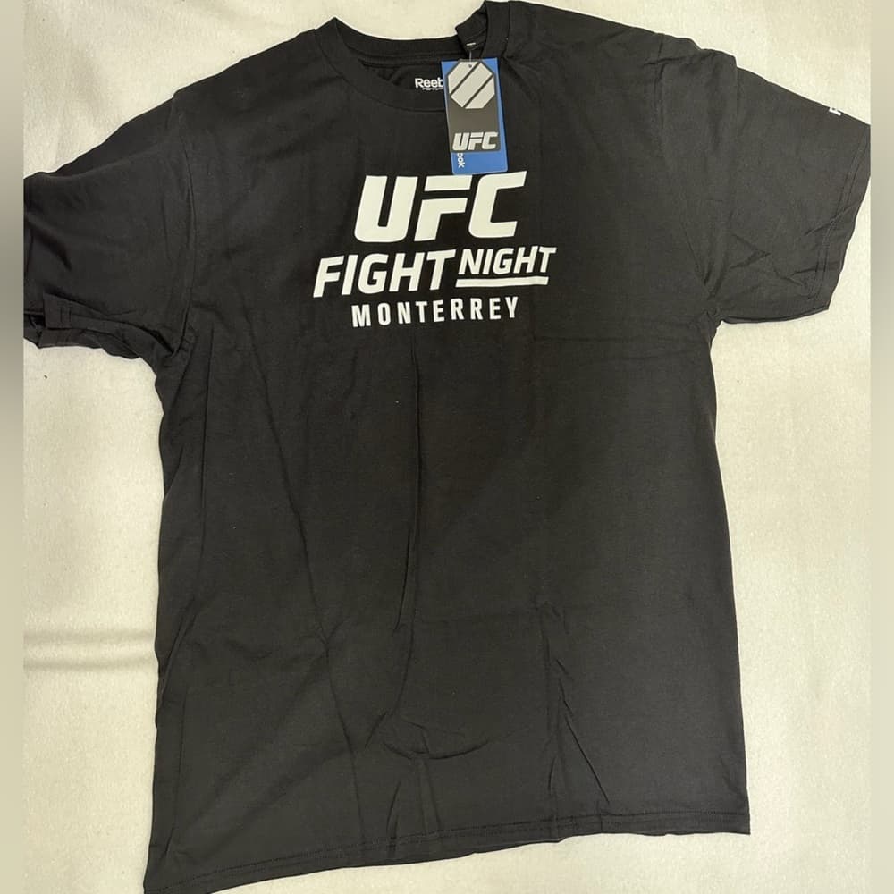 NWT Reebok x UFC Fight Night 78 Monterrey T-Shirt Deadstock Brown Gastelum Lamas - Thumbnail 8