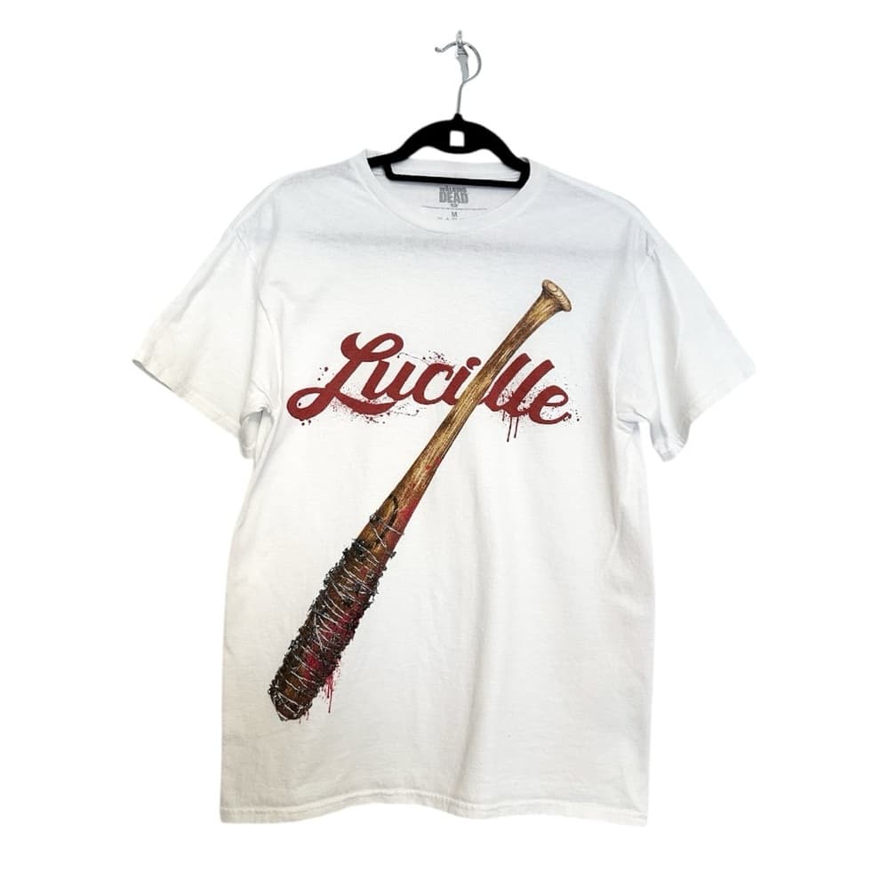The Walking Dead Lucille Baseball Bat Graphic Tee Shirt Mens Unisex Size M - Thumbnail 7