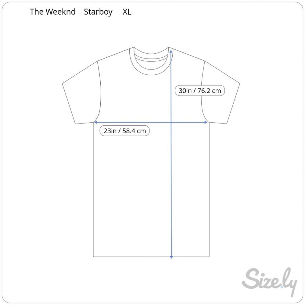 The Weeknd Official XO Starboy Black T Shirt Skeleton Flame Cross XL Streetwear - Thumbnail 11