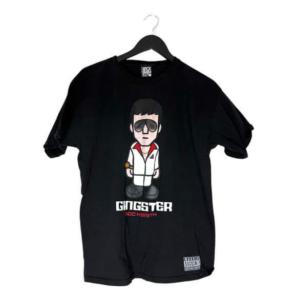 Rocksmith Gangster Cartoon Scarface Graphic Tee HipHop Hypebeast T-Shirt Large - Thumbnail 10