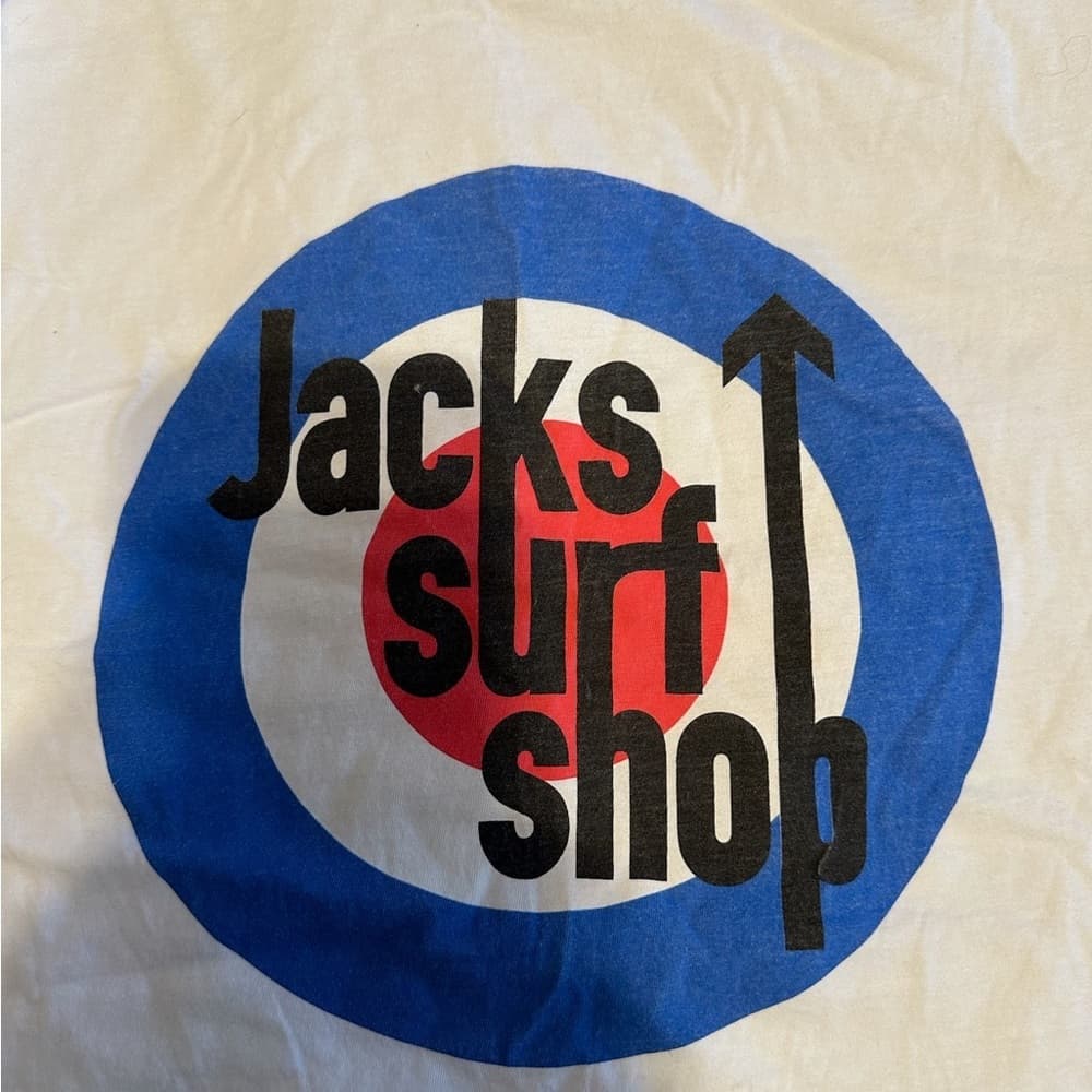 Jacks Surfboards Jack’s Surf Shop The Who Parody Graphic T-Shirt, Small - Thumbnail 6