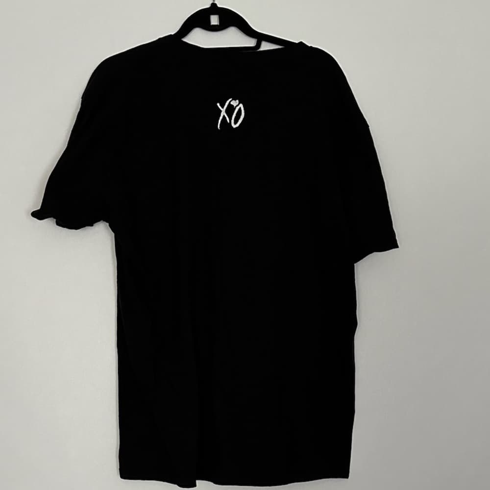 The Weeknd Official XO Starboy Black T Shirt Skeleton Flame Cross XL Streetwear - Thumbnail 3