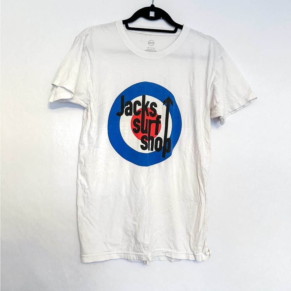 Jacks Surfboards Jack’s Surf Shop The Who Parody Graphic T-Shirt, Small - Thumbnail 3