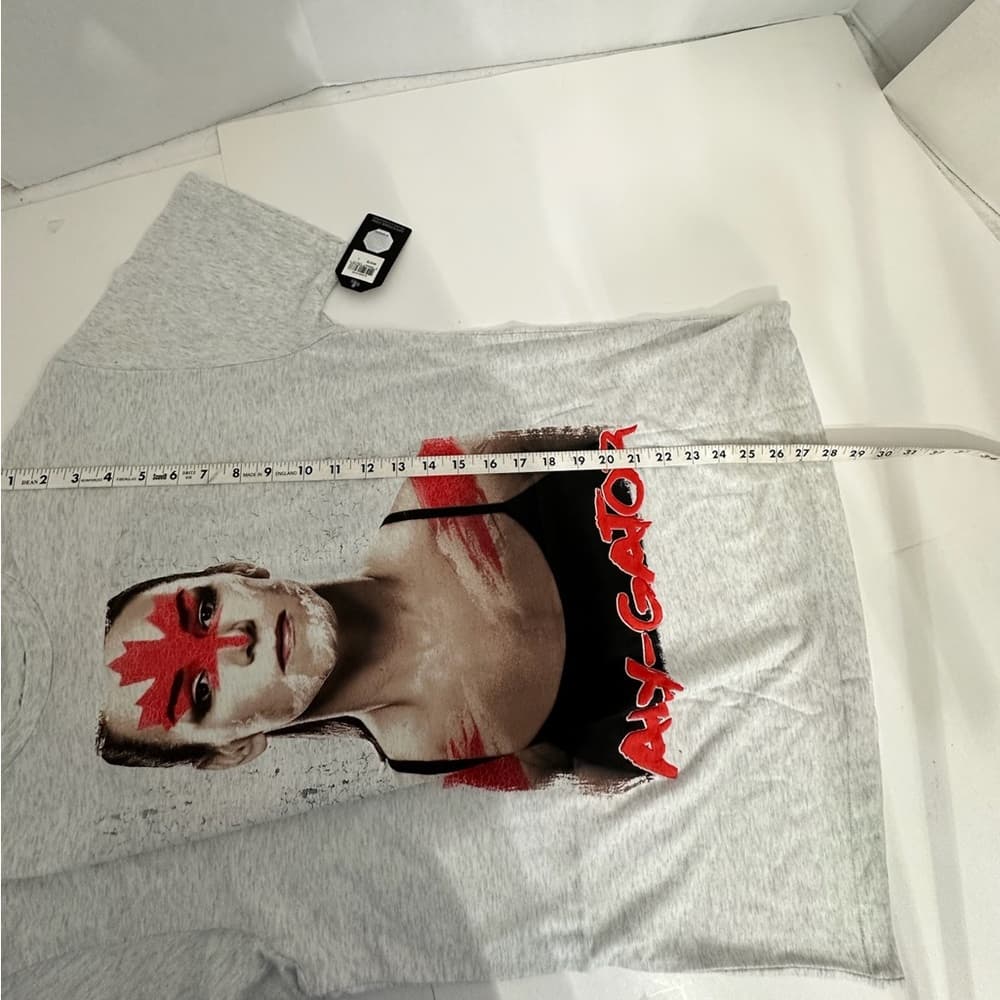 NWT UFC Ally-Gator Alexis Davis Graphic Tee White Size Large Deadstock MMA Fight - Thumbnail 11
