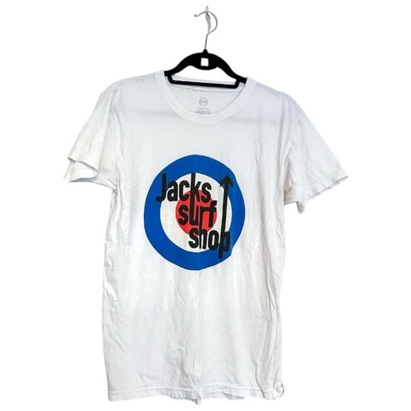 Jacks Surfboards Jack’s Surf Shop The Who Parody Graphic T-Shirt, Small - Thumbnail 8