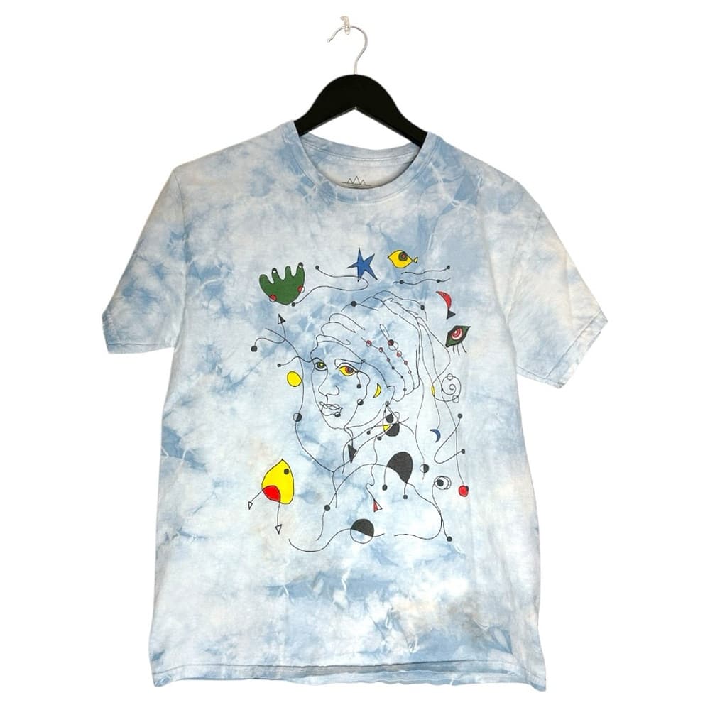 Altru Apparel Girl with Pearl Earring Modern Art Tie Dye T-Shirt Tee Size Medium - Thumbnail 2
