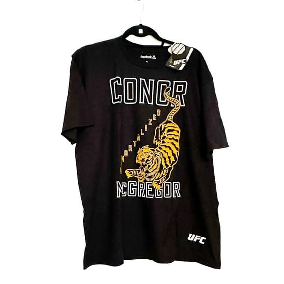 Conor McGregor Immortalized Tiger Reebok x UFC 2017 Money Fight T-Shirt (XL) - Thumbnail 12