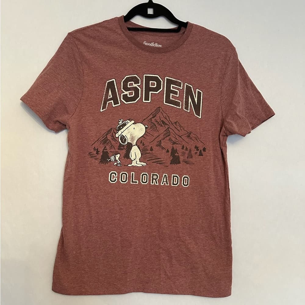 Goodfellow & Co. Peanuts Snoopy Aspen Colorado Woodstock T-Shirt Men Size Small - Thumbnail 9