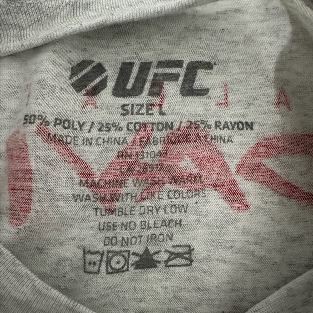 NWT UFC Ally-Gator Alexis Davis Graphic Tee White Size Large Deadstock MMA Fight - Thumbnail 10