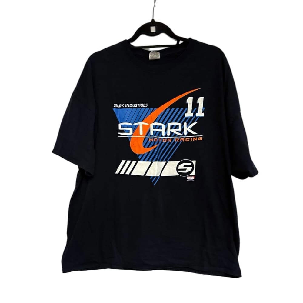 Stark Industries Tony Stark Tee Iron Man Motor Racing Marvel 3XL Vintage - Thumbnail 9