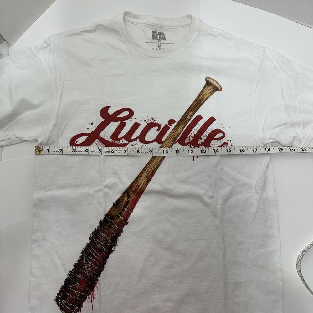 The Walking Dead Lucille Baseball Bat Graphic Tee Shirt Mens Unisex Size M - Thumbnail 6