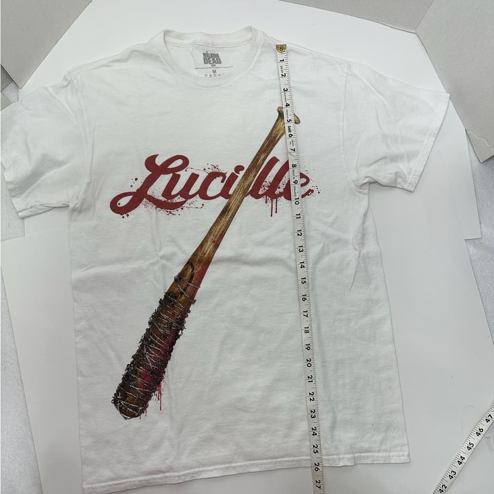 The Walking Dead Lucille Baseball Bat Graphic Tee Shirt Mens Unisex Size M - Thumbnail 5