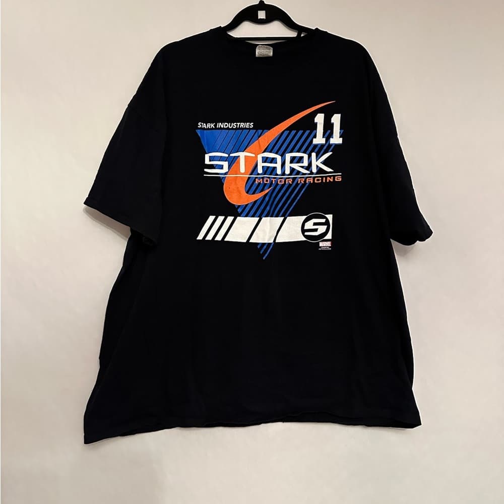 Stark Industries Tony Stark Tee Iron Man Motor Racing Marvel 3XL Vintage - Thumbnail 4