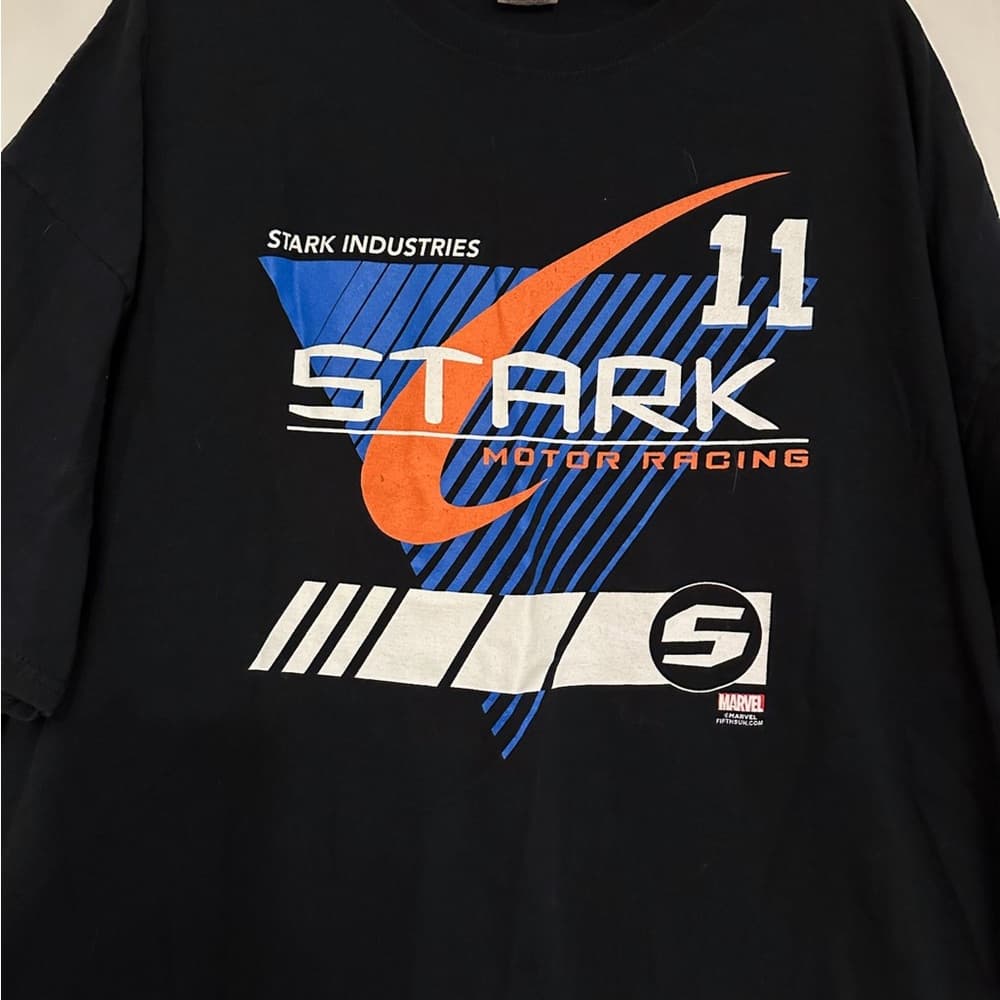 Stark Industries Tony Stark Tee Iron Man Motor Racing Marvel 3XL Vintage - Thumbnail 5