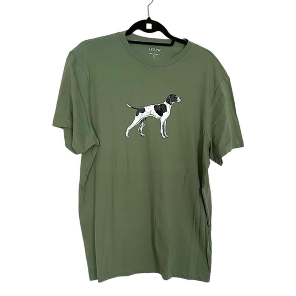 NWT J. Crew Factory Dog Graphic Tee T-shirt Unisex Summer Classic Logo Large - Thumbnail 6