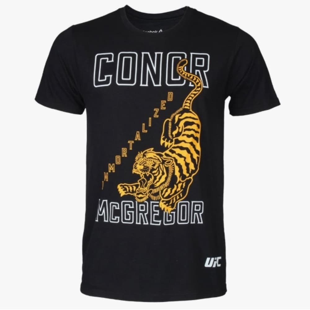 Conor McGregor Immortalized Tiger Reebok x UFC 2017 Money Fight T-Shirt (XL) - Thumbnail 2
