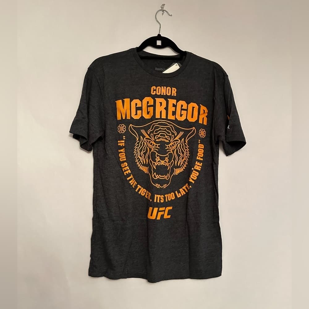 Reebok X UFC Conor McGregor Shirt If You See the Tiger It’s Too Late You’re Food