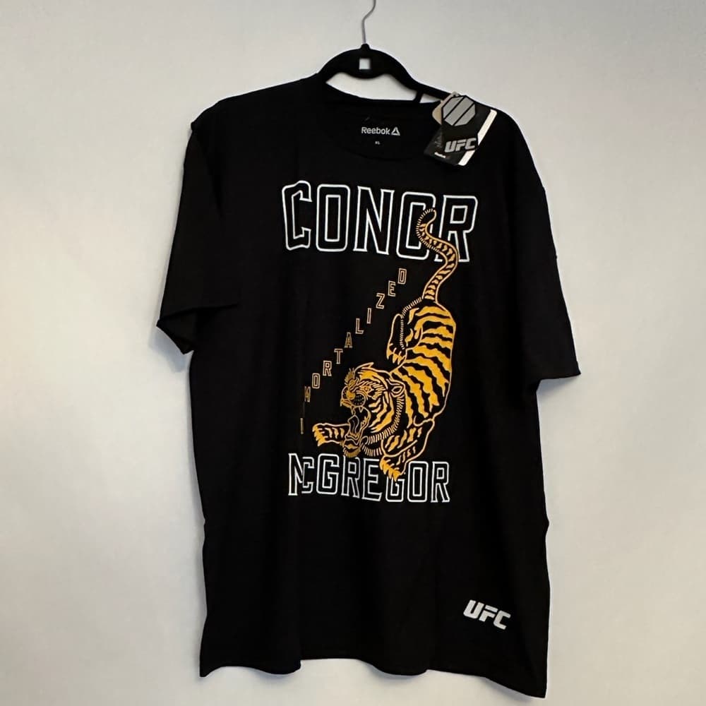 Conor McGregor Immortalized Tiger Reebok x UFC 2017 Money Fight T-Shirt (XL) - Thumbnail 9