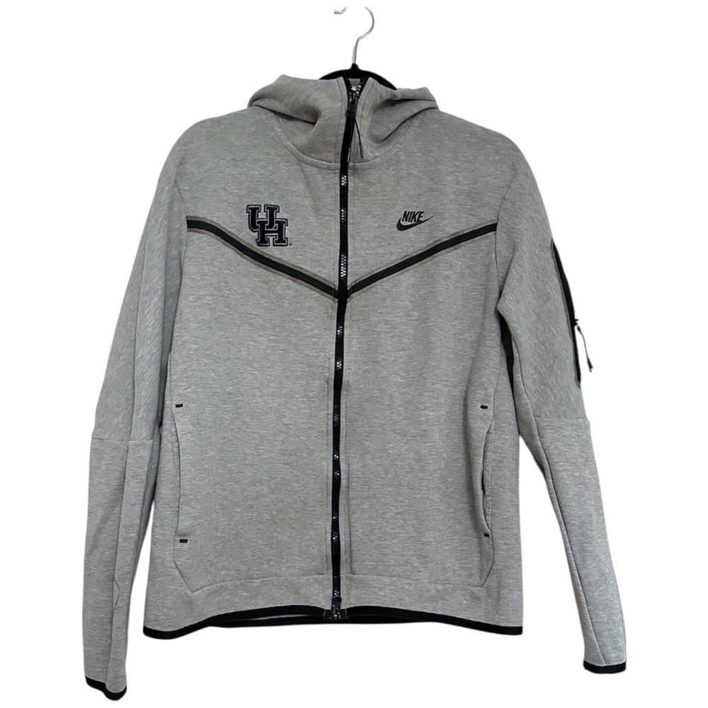 Nike Tech University of Houston Team Issue Gray Zip Hoodie UH NCAA Logo Large - Thumbnail 10