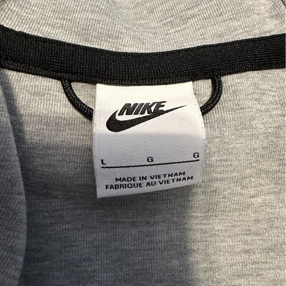 Nike Tech University of Houston Team Issue Gray Zip Hoodie UH NCAA Logo Large - Thumbnail 6
