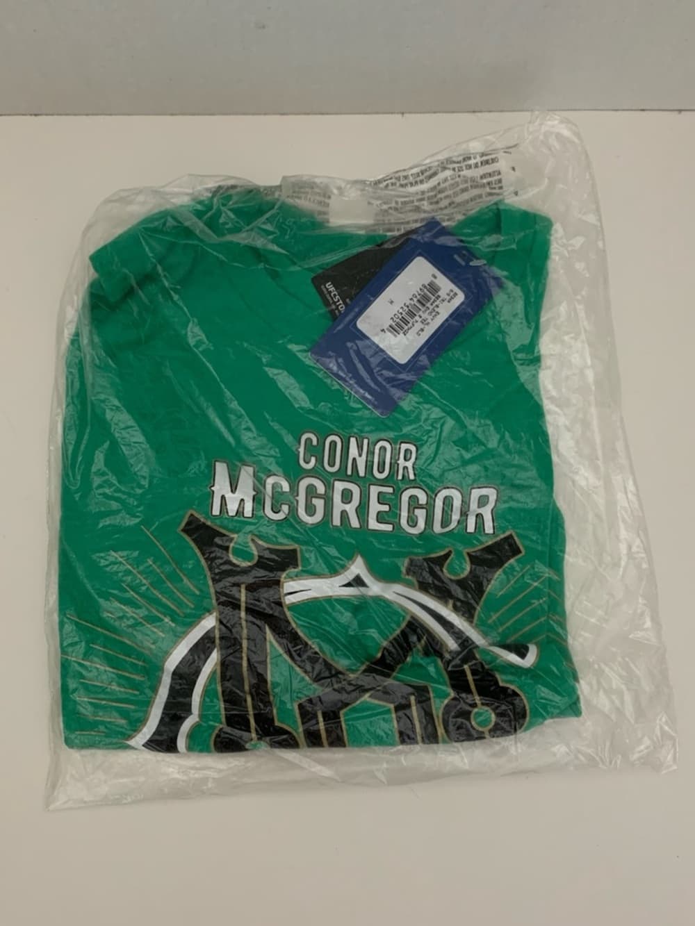 NWT Conor McGregor UFC Reebok Featherweight Champion T-Shirt Green Medium 2017 - Thumbnail 8