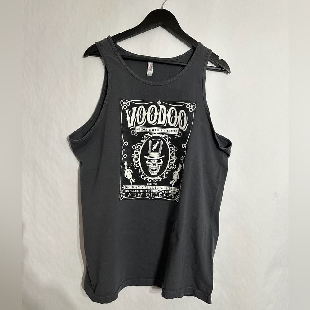 Alstyle Voodoo Bourbon Street New Orleans Souvenir Graphic Tank Size XL - Thumbnail 4