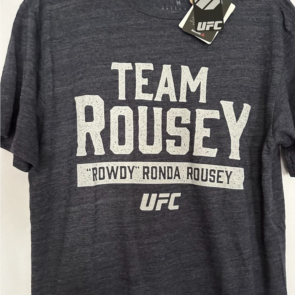 Reebok X UFC Rhonda Rowdy Team Rousey Deadstock T-shirt Tee 2017 Unisex Medium - Thumbnail 2