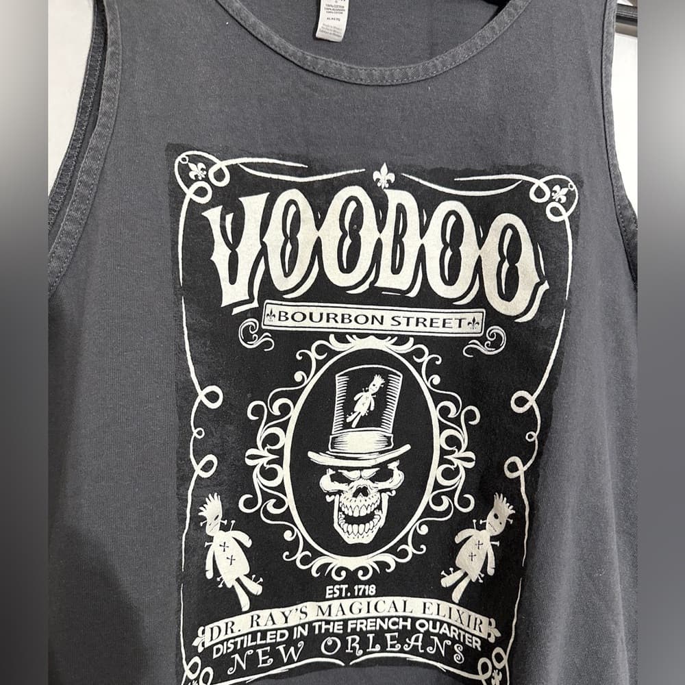 Alstyle Voodoo Bourbon Street New Orleans Souvenir Graphic Tank Size XL - Thumbnail 3
