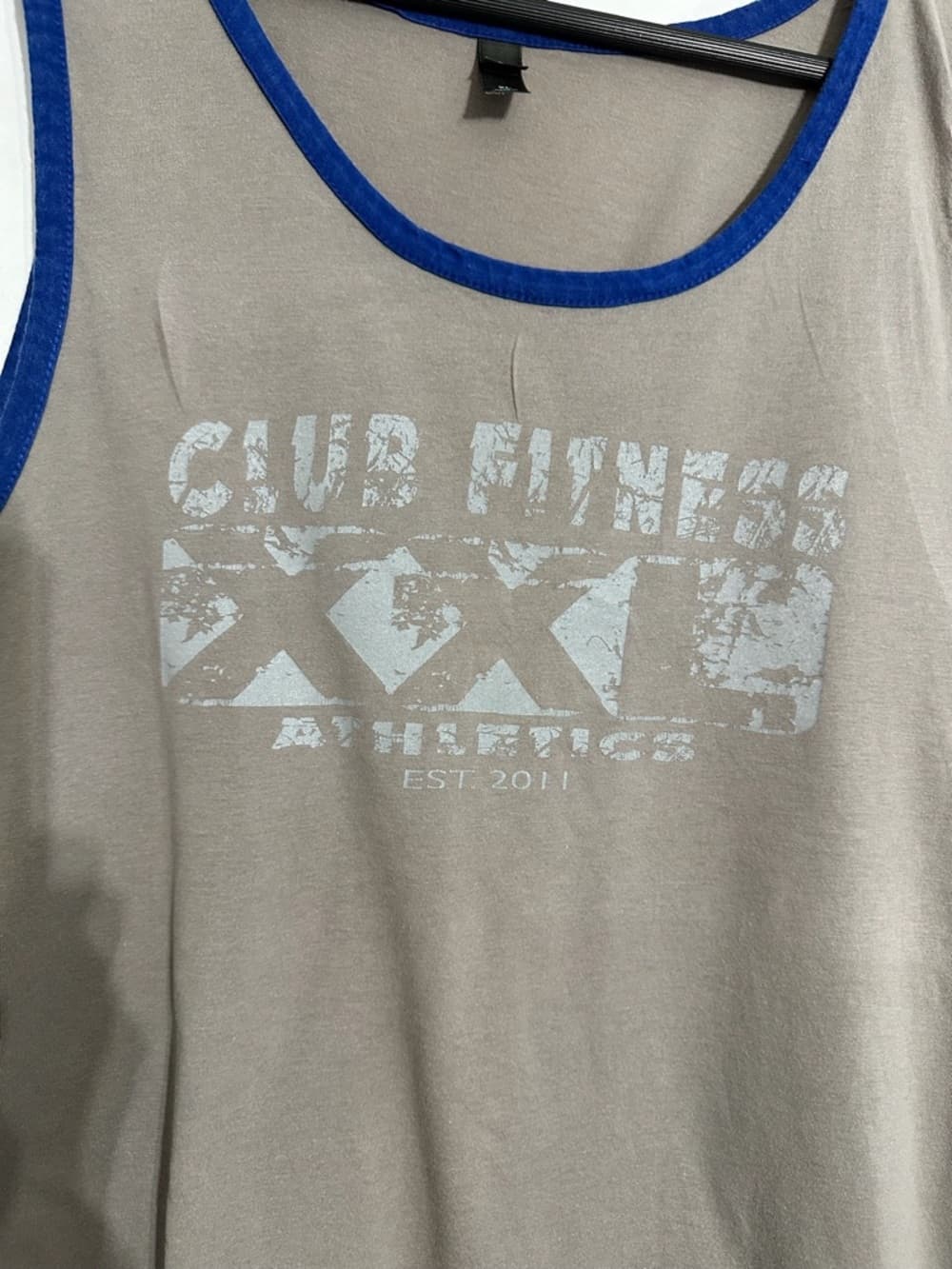 District Club Fitness Graphic Tank Y2K Ringer Size XL Gymcore Loungewear - Thumbnail 2
