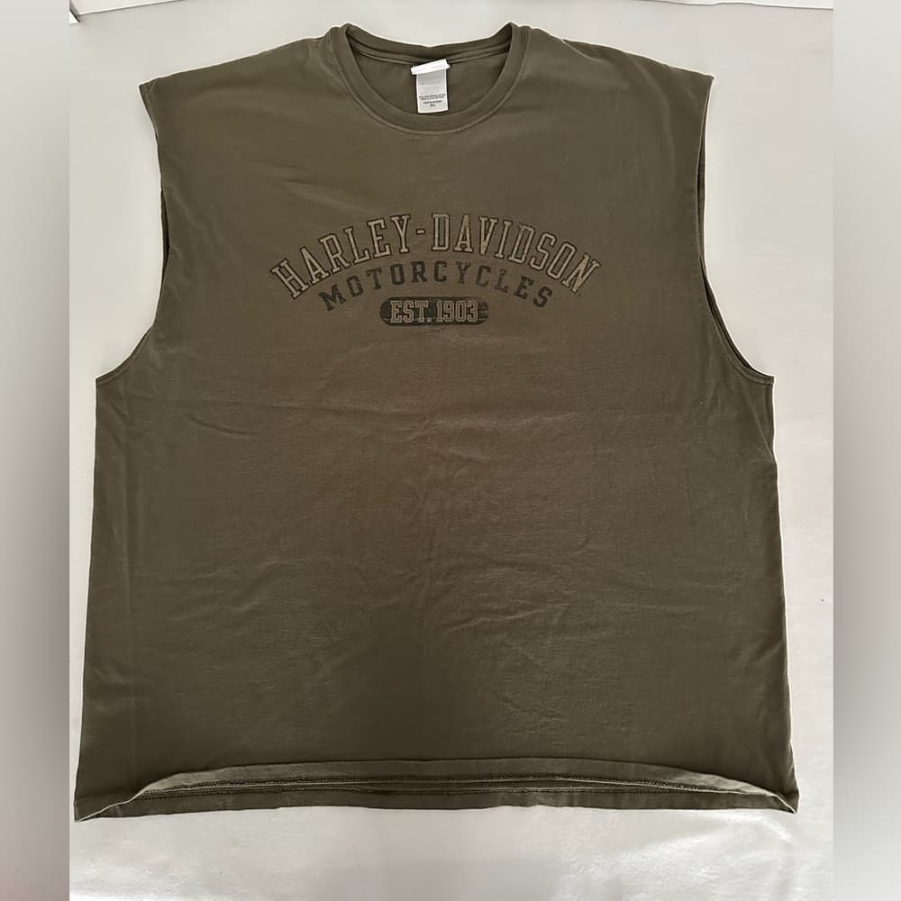Harley-Davidson Superstition Apache Junction Graphic Muscle Tee Y2K Size 3XL