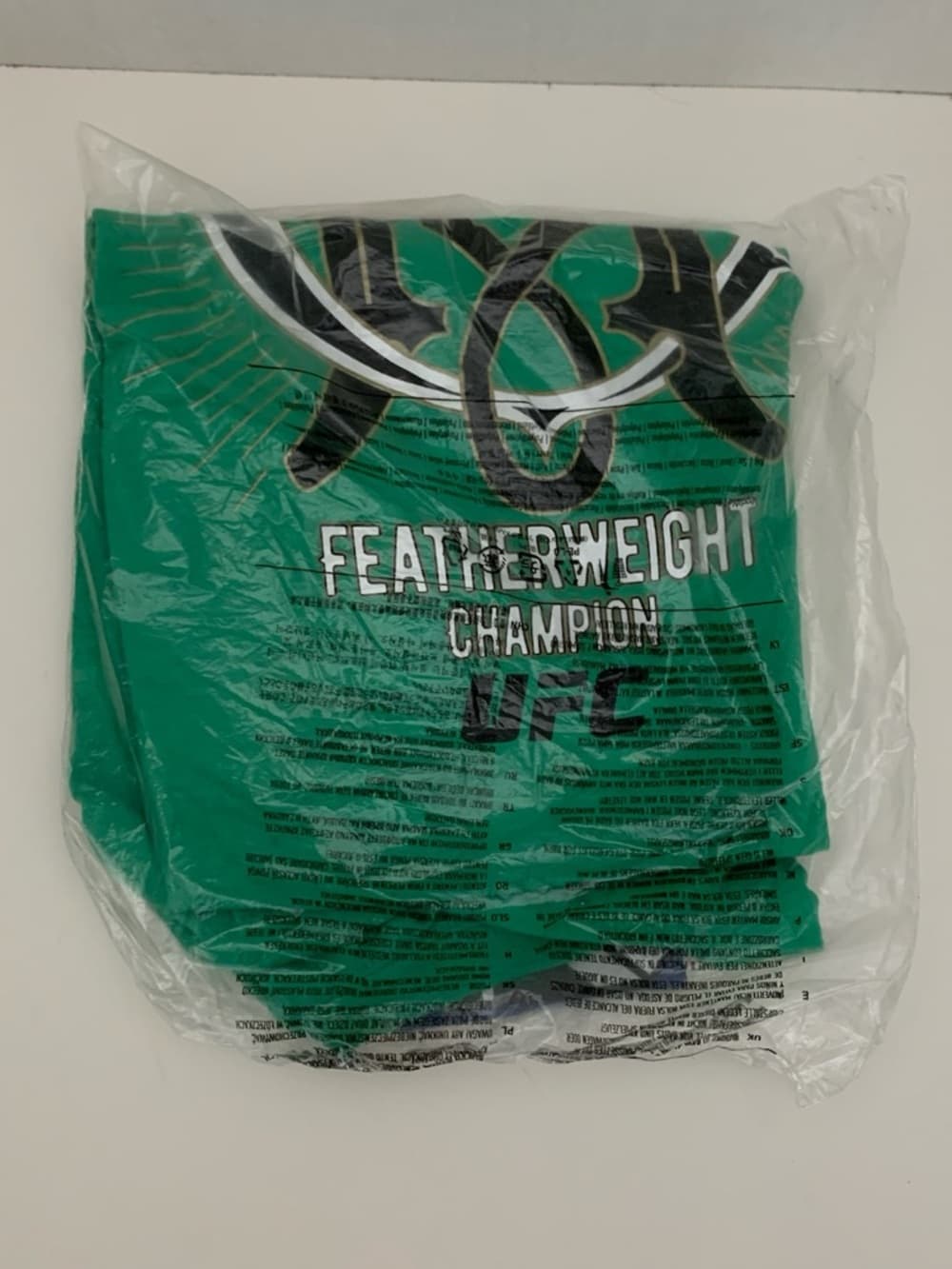 NWT Conor McGregor UFC Reebok Featherweight Champion T-Shirt Green Medium 2017 - Thumbnail 9