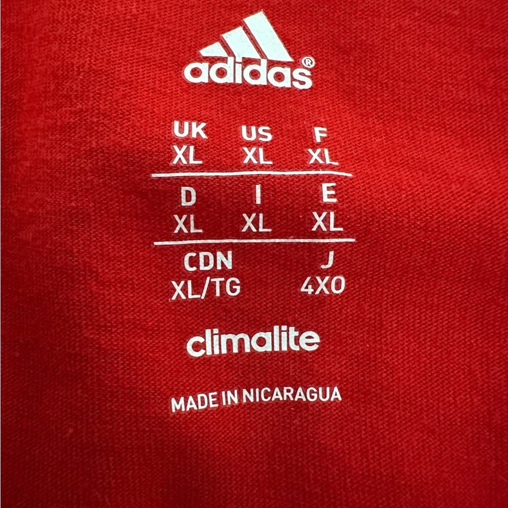 Adidas Red Gray Climalite Tank Top Colorblock Sleeveless Athletic Shirt Size XL - Thumbnail 4