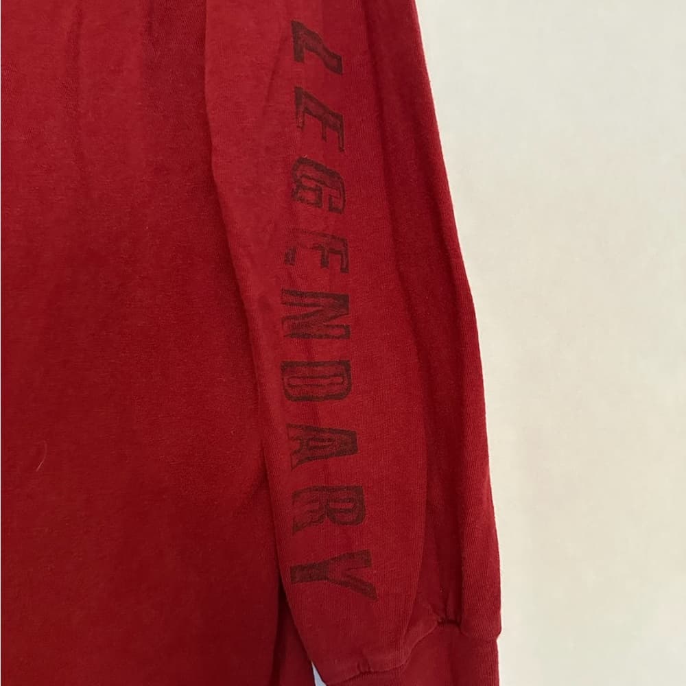 Harley-Davidson Legendary Motorcycles Long Sleeve Shirt Deep Red Y2K Size Medium - Thumbnail 7