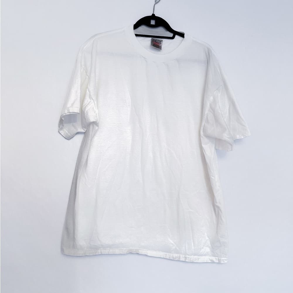 Novell x Compaq Vintage Graphic T-Shirt Oneita Power-T XL White 90s Tech Promo