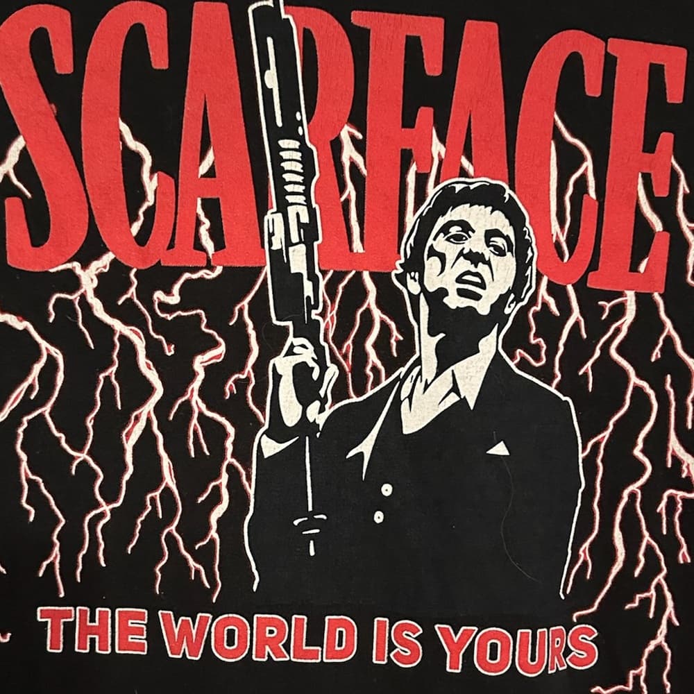 Scarface Ripple Junction The World is Yours Long Sleeve T-Shirt Mens Tee Medium - Thumbnail 8