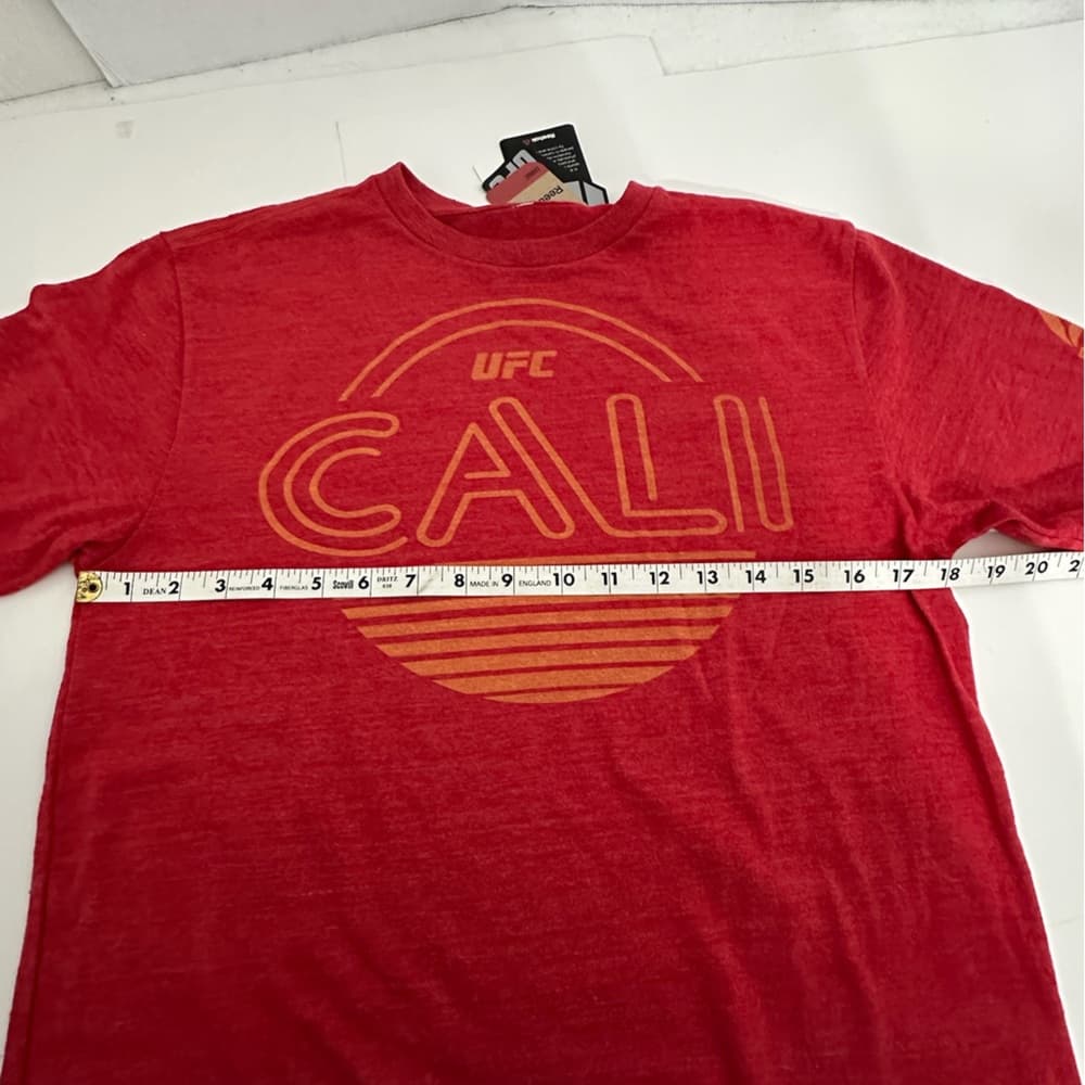 NWT Reebox UFC 214 Official Weigh-In Shirt Cali Red Sunset Logo Size Small - Thumbnail 14