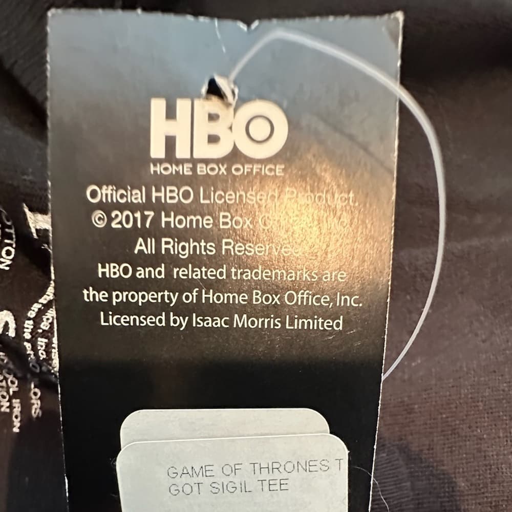 NWT GAME OF THRONES Black House Sigils Tee Shirt HBO Fantasy Graphic Size Small - Thumbnail 7