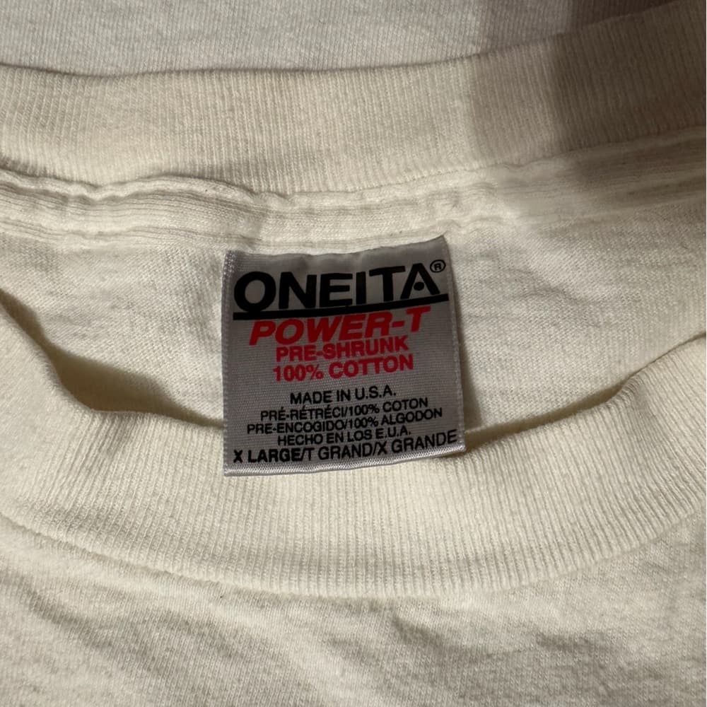 Vintage 90s TWC Network Promo T-Shirt Oneita Power Tee Tech Nostalgia Size XL - Thumbnail 3